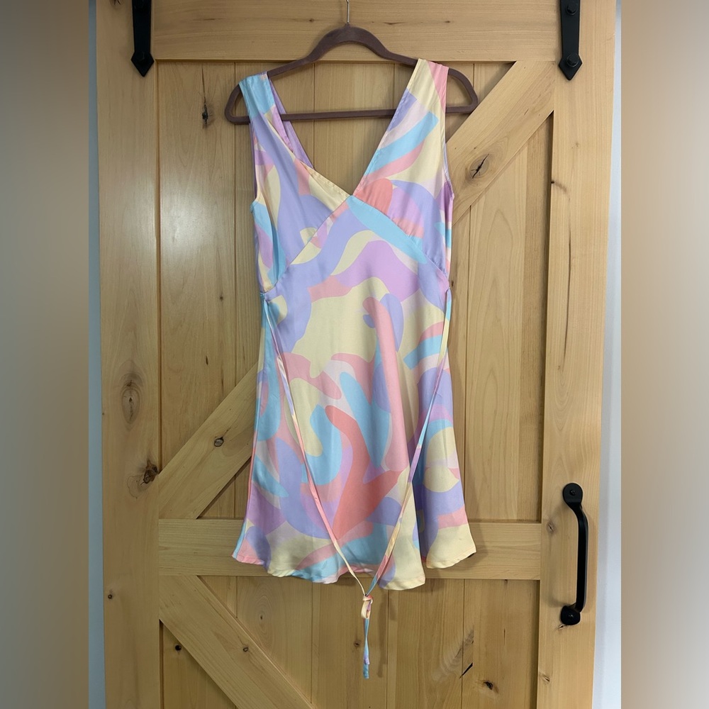 Peppermayo Pastel Swirl Mini Dress